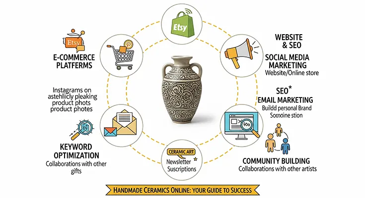 Marketing Strategies for Selling Unique Handmade Ceramic Art Products Online